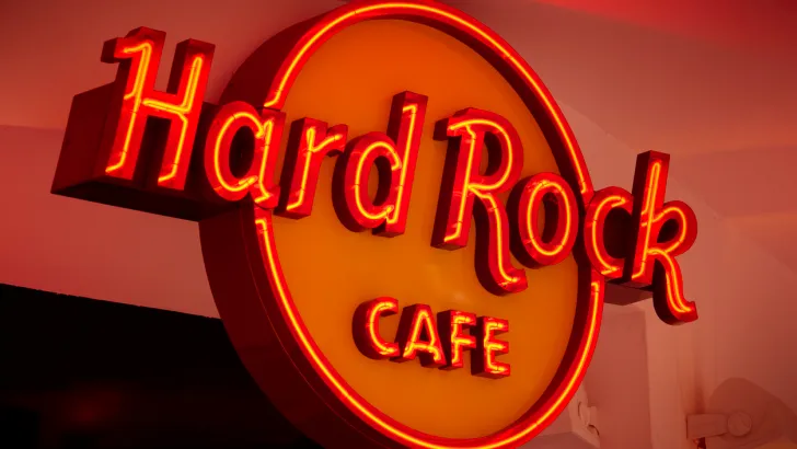 Hard Rock Cafe sign