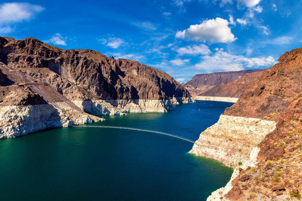 Lake Mead near Hoover Dam is a great day trip outside of Las Vegas