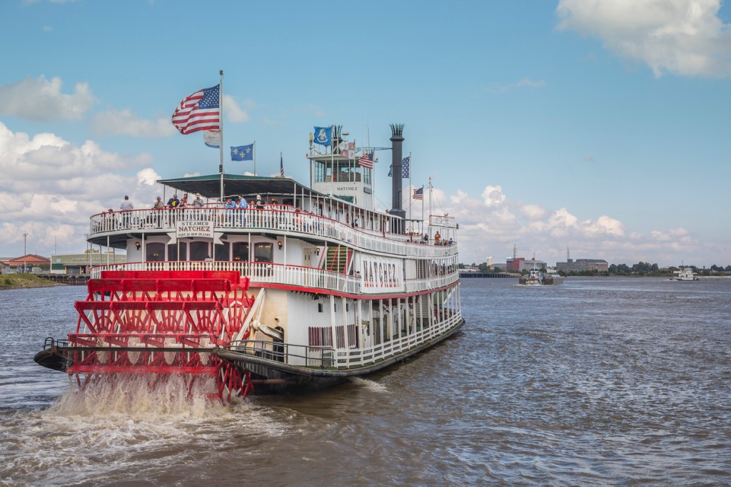Take a ride on the Natchez steamboat while you're in New Orleans for barbecue and music