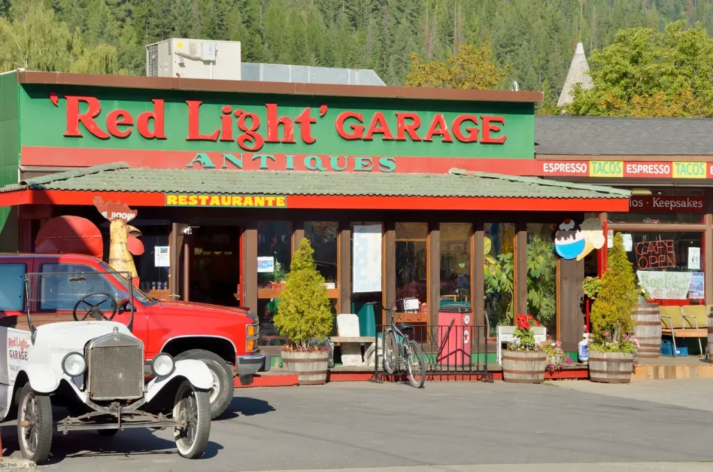 The Red Light Garage is an excellent stop when traveling through northern Idaho