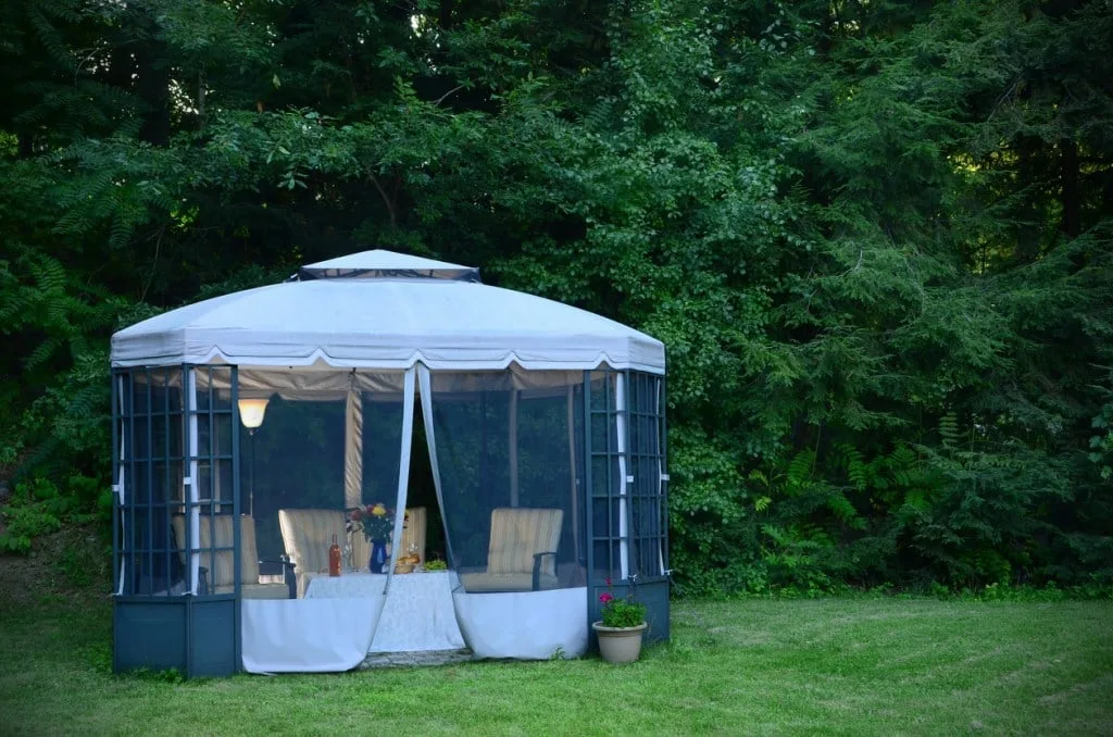 A luxury clam tent makes a great refuge from the elements on any budget.
