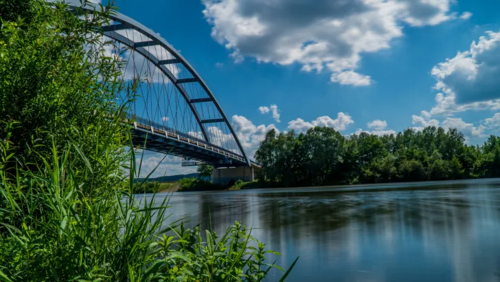 The Missouri River in Leavenworth, Kansas