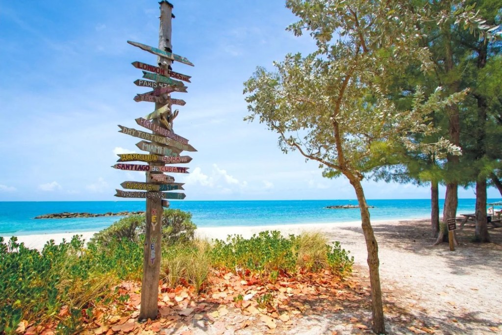 A white-sand beach is a welcome sight on your South Florida travels.