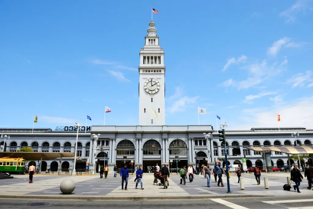 The Ferry Building is an imposing figure in the City by the Bay.